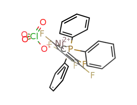Ni(perchlorate)(triphenylphosphine)(σ-pentafluorophenyl)