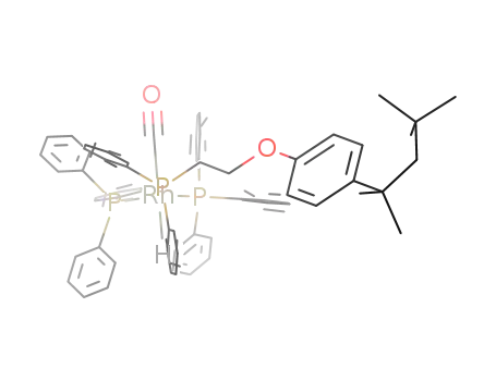 [(2,2,4,4-tetramethylbutyl)C<sub>6</sub>H<sub>4</sub>)CH<sub>2</sub>CH<sub>2</sub>P(phenyl)2]Rh(H)(CO)(triphenylphosphine)2