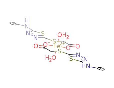[Fe(C<sub>2</sub>N<sub>2</sub>S(NHC<sub>6</sub>H<sub>5</sub>)SCH<sub>2</sub>COO)2(H<sub>2</sub>O)2]