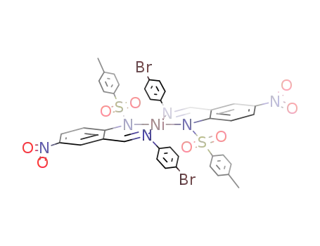(NO<sub>2</sub>C<sub>6</sub>H<sub>3</sub>(CHNC<sub>6</sub>H<sub>4</sub>CH<sub>3</sub>)(NSO<sub>2</sub>C<sub>6</sub>H<sub>4</sub>Br))2Ni