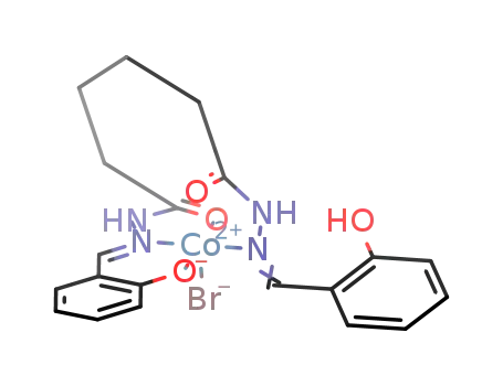 Molecular Structure of 81421-08-1 (CoHOC<sub>6</sub>H<sub>4</sub>CHNNHCO(CH<sub>2</sub>)4CONHNCHC<sub>6</sub>H<sub>4</sub>OBr)
