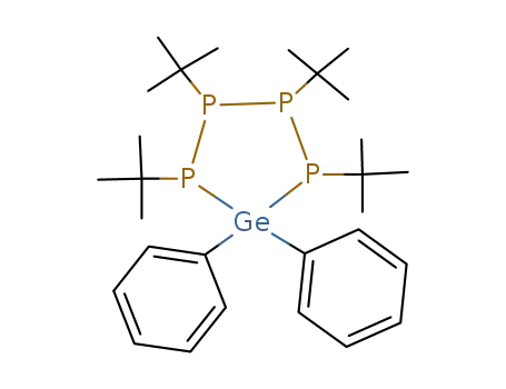 Molecular Structure of 88721-43-1 (Tetraphosphagermolane,
1,2,3,4-tetrakis(1,1-dimethylethyl)-5,5-diphenyl-)