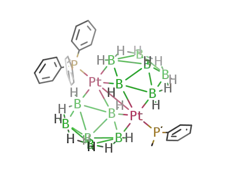 {Pt2(μ-η3-B6H9)2(PMe2Ph)(PPh3)}