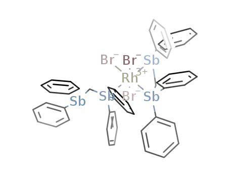 [RhBr<sub>3</sub>((C<sub>6</sub>H<sub>5</sub>)2SbCH<sub>2</sub>Sb(C<sub>6</sub>H<sub>5</sub>)2)2]