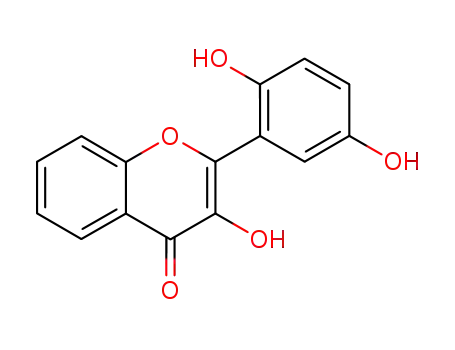 Molecular Structure of 95382-88-0 (4H-1-Benzopyran-4-one, 2-(2,5-dihydroxyphenyl)-3-hydroxy-)