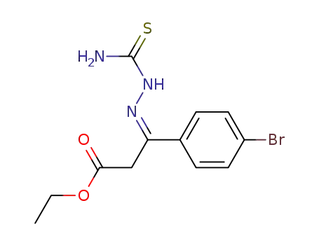 Molecular Structure of 100116-20-9 (3-(4-bromo-phenyl)-3-thiosemicarbazono-propionic acid ethyl ester)