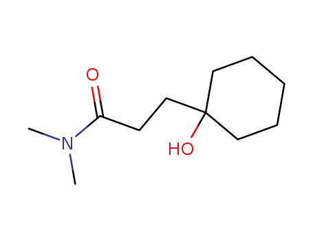 Molecular Structure of 55289-57-1 (3-(1-Hydroxycyclohexyl)propionsaeuredimethylamid)