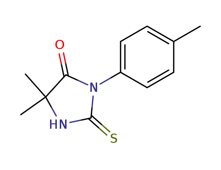5,5-dimethyl-2-thioxo-3-<i>p</i>-tolyl-imidazolidin-4-one