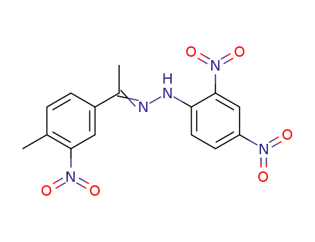 Ethanone, 1-(4-methyl-3-nitrophenyl)-, (2,4-dinitrophenyl)hydrazone
