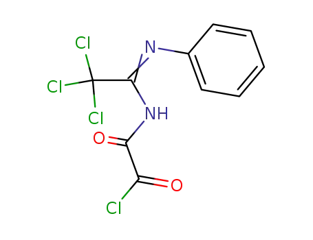 Acetyl chloride, oxo[[2,2,2-trichloro-1-(phenylamino)ethylidene]amino]-
