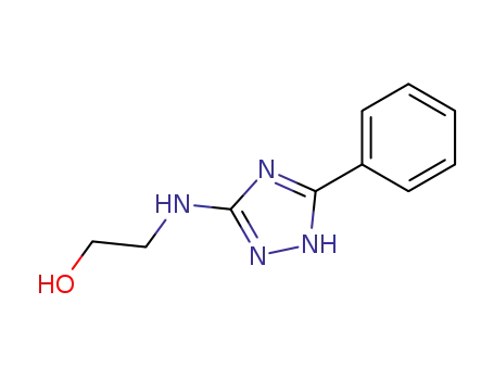Molecular Structure of 113222-23-4 (2-(5-phenyl-1<i>H</i>-[1,2,4]triazol-3-ylamino)-ethanol)