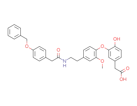 [3-(4-{2-[2-(4-benzyloxy-phenyl)-acetylamino]-ethyl}-2-methoxy-phenoxy)-4-hydroxy-phenyl]-acetic acid