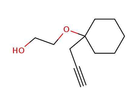 Molecular Structure of 56849-46-8 (Ethanol, 2-[[1-(2-propynyl)cyclohexyl]oxy]-)
