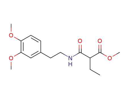 2-ethyl-<i>N</i>-(3,4-dimethoxy-phenethyl)-malonamic acid methyl ester