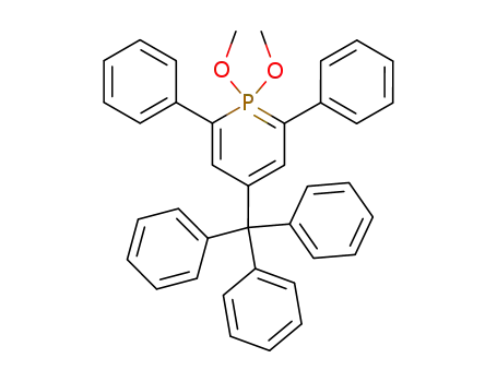 1,1-dimethoxy-2,6-diphenyl-4-trityl-1λ<sup>5</sup>-phosphinine