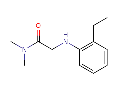 Molecular Structure of 100316-68-5 (<i>N</i>-(2-ethyl-phenyl)-glycine dimethylamide)
