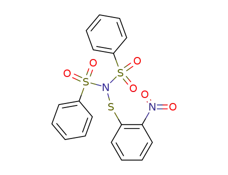 Molecular Structure of 20979-06-0 (N,N-Bis-<benzolsulfonyl>-o-nitro-phenylsulfenylamid)