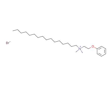 Molecular Structure of 10561-61-2 (hexadecyl-dimethyl-(2-phenoxy-ethyl)-ammonium; bromide)