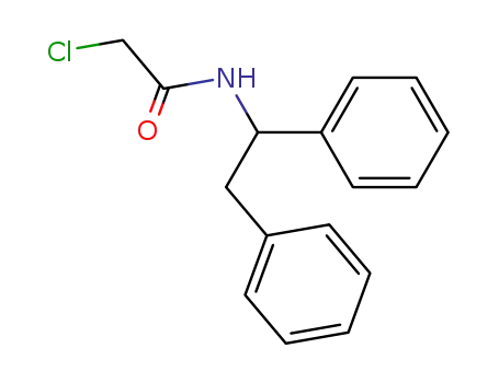 Molecular Structure of 39787-95-6 (Acetamide, 2-chloro-N-(1,2-diphenylethyl)-)