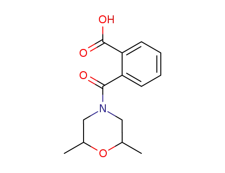 Molecular Structure of 92246-39-4 (2-(2,6-dimethyl-morpholine-4-carbonyl)-benzoic acid)