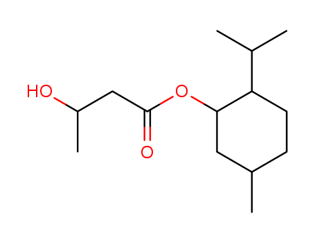 Butanoic acid, 3-hydroxy-, 5-methyl-2-(1-methylethyl)cyclohexyl ester