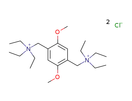 hexa-<i>N</i>-ethyl-<i>N</i>,<i>N</i>'-(2,5-dimethoxy-<i>p</i>-phenylenedimethyl)-di-ammonium; dichloride
