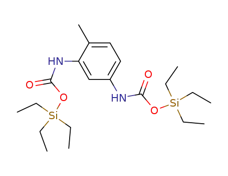 Molecular Structure of 18751-25-2 (<i>N</i>,<i>N</i>'-(4-methyl-<i>m</i>-phenylene)-bis-carbamic acid bis-triethylsilanyl ester)