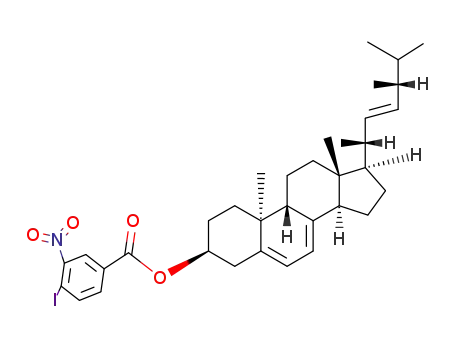 Molecular Structure of 60426-98-4 (3β-(4-iodo-3-nitro-benzoyloxy)-lumista-5,7,22<i>t</i>-triene)