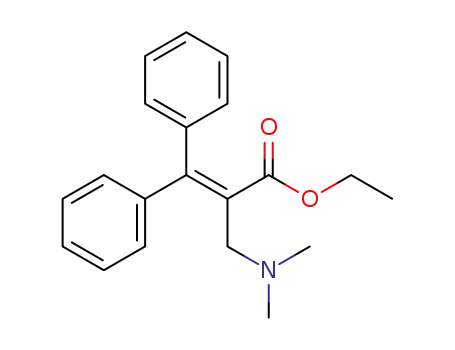 2-dimethylaminomethyl-3,3-diphenyl-acrylic acid ethyl ester