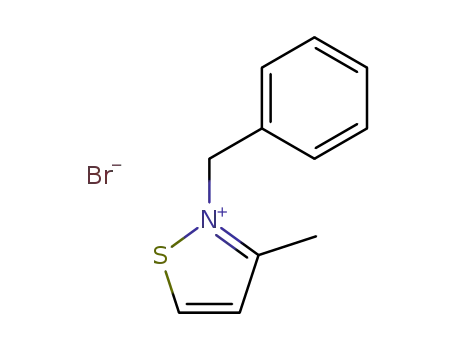 Isothiazolium, 3-methyl-2-(phenylmethyl)-, bromide