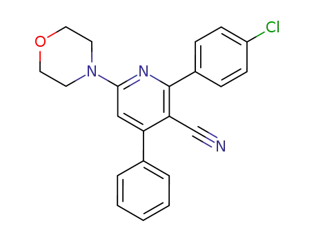 2-(4-chloro-phenyl)-6-morpholin-4-yl-4-phenyl-nicotinonitrile