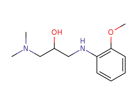Molecular Structure of 14503-71-0 (β-dimethylamino-β'-o-anisidino-isopropyl alcohol)