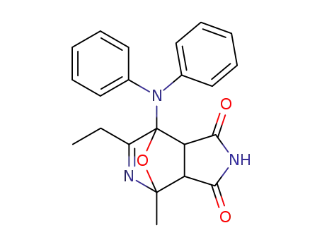 7-diphenylamino-6-ethyl-4-methyl-3a,4,7,7a-tetrahydro-4,7-epioxido-pyrrolo[3,4-<i>c</i>]pyridine-1,3-dione