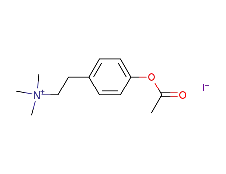 (4-acetoxy-phenethyl)-trimethyl-ammonium; iodide