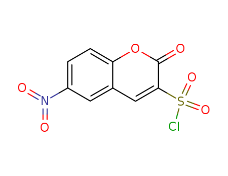 2H-1-Benzopyran-3-sulfonyl chloride, 6-nitro-2-oxo-