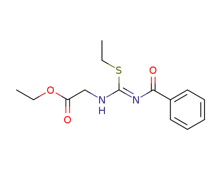 <i>N</i>-(ethylsulfanyl-benzoylimino-methyl)-glycine ethyl ester