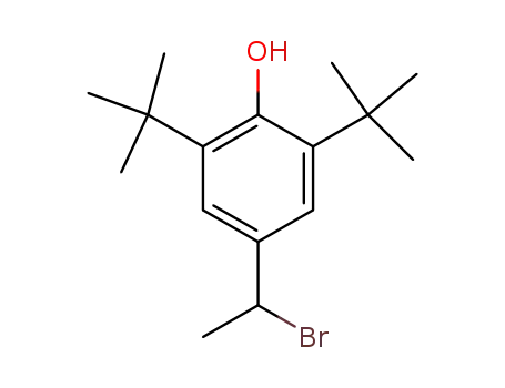 4-(1-bromo-ethyl)-2,6-di-<i>tert</i>-butyl-phenol