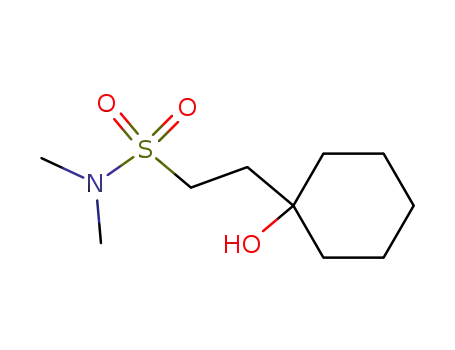 Molecular Structure of 63517-92-0 (Cyclohexaneethanesulfonamide, 1-hydroxy-N,N-dimethyl-)
