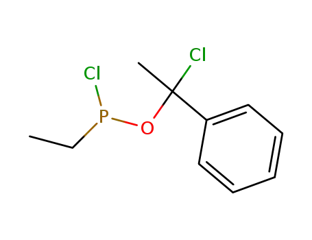 Aethylphosphinsaeure-(1-chlor-1-phenyl-aethylester)-chlorid