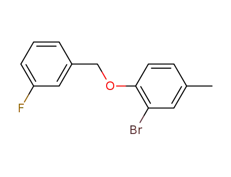 (2-bromo-4-methyl-phenyl)-(3-fluoro-benzyl)-ether