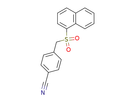 Molecular Structure of 59475-61-5 (4-(naphthalene-1-sulfonylmethyl)-benzonitrile)