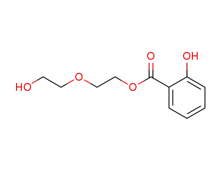 Molecular Structure of 13461-41-1 (Benzoic acid, 2-hydroxy-, 2-(2-hydroxyethoxy)ethyl ester)