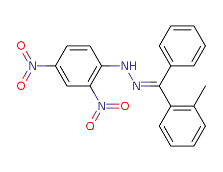 2-methyl-benzophenone-[(2,4-dinitro-phenyl)-<i>seqtrans</i>-hydrazone]