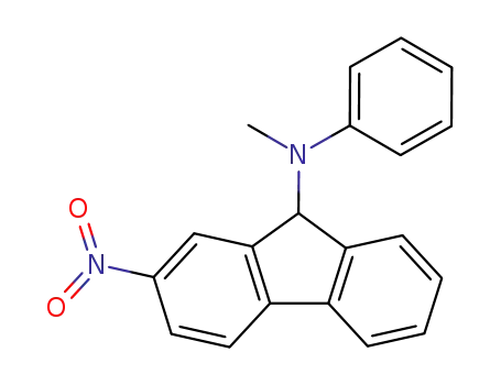 Molecular Structure of 62799-33-1 (9H-Fluoren-9-amine, N-methyl-2-nitro-N-phenyl-)