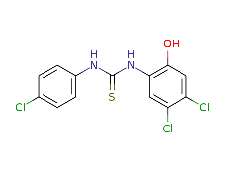 <i>N</i>-(4-chloro-phenyl)-<i>N</i>'-(4,5-dichloro-2-hydroxy-phenyl)-thiourea