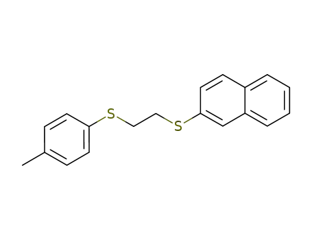 Molecular Structure of 111500-65-3 (1-[2]naphthylsulfanyl-2-<i>p</i>-tolylsulfanyl-ethane)