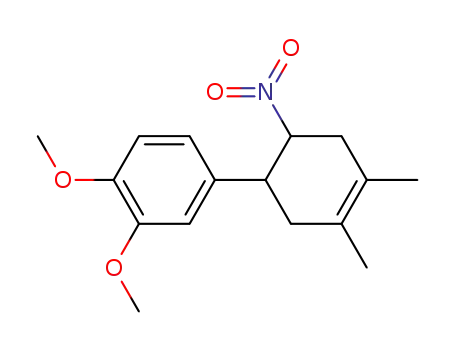 Benzene, 4-(3,4-dimethyl-6-nitro-3-cyclohexen-1-yl)-1,2-dimethoxy-