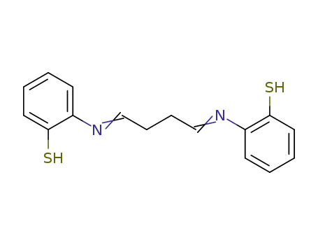 Molecular Structure of 895-88-5 (2,2'-butane-1,4-diylidenediamino-bis-benzenethiol)