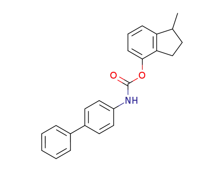 biphenyl-4-yl-carbamic acid-(1-methyl-indan-4-yl ester)