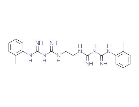 Molecular Structure of 24447-77-6 (5,5'-di-<i>o</i>-tolyl-1,1'-ethanediyl-bis-biguanide)